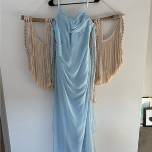Azazie Mai Sky Blue Bridesmaid Dress